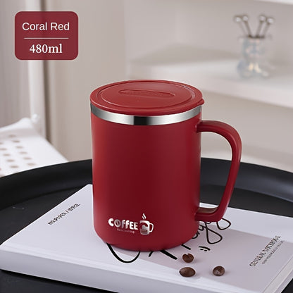 Mug en Acier Inoxydable avec Couvercle