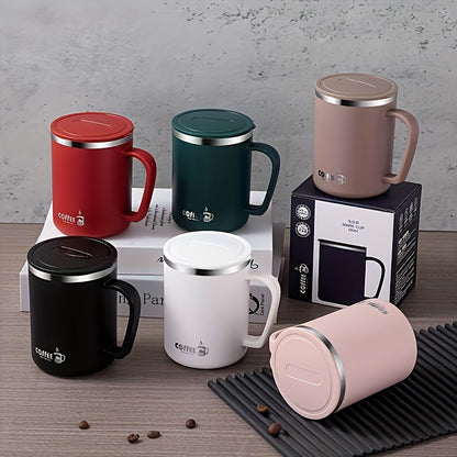 Mug en Acier Inoxydable avec Couvercle