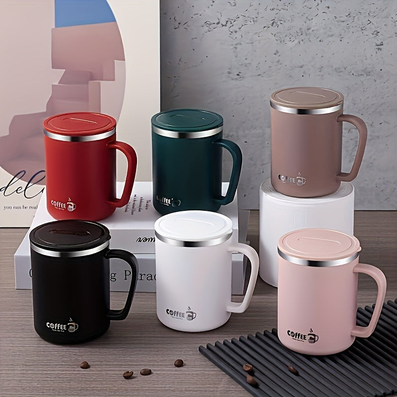 Mug en Acier Inoxydable avec Couvercle