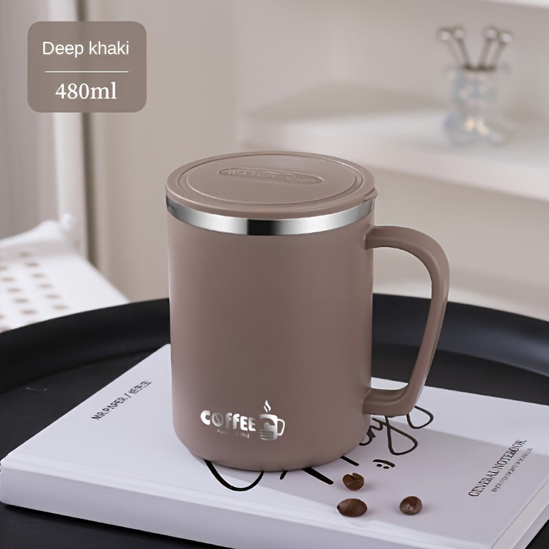 Mug en Acier Inoxydable avec Couvercle