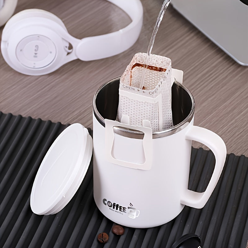 Mug en Acier Inoxydable avec Couvercle