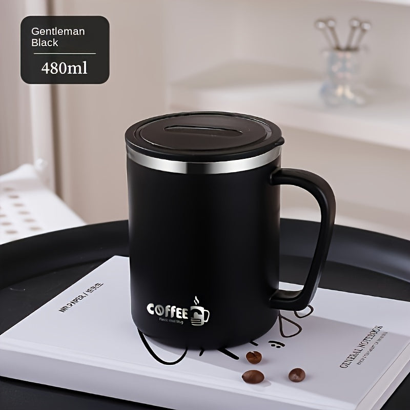 Mug en Acier Inoxydable avec Couvercle