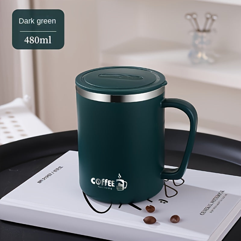 Mug en Acier Inoxydable avec Couvercle