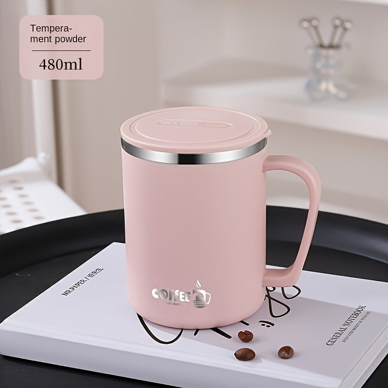 Mug en Acier Inoxydable avec Couvercle